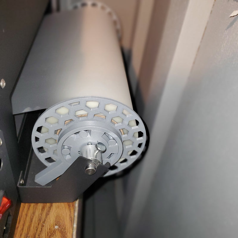 xp600 single head  3d printed film roll guides with one way brake