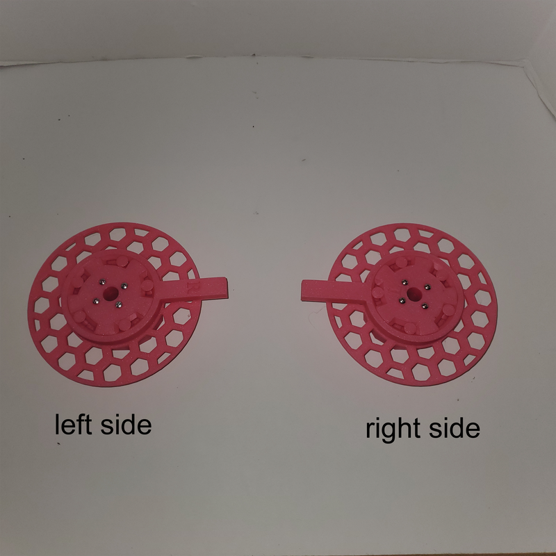 xp600 single head  3d printed film roll guides with one way brake